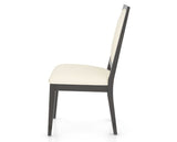 Canadel Loft Upholstered Dining Chair 312A in YJ Faux Leather and 59 Davy's Grey, side view