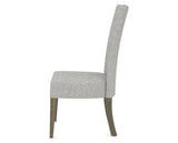 Canadel Upholstered Dining Chair 5013 in 7C Fabric and 08 Shadow, side view