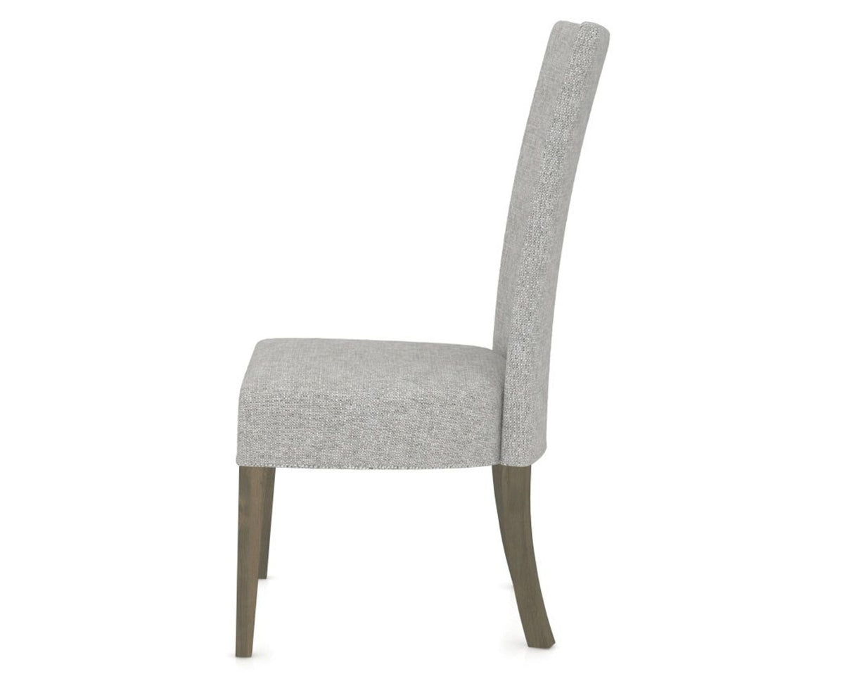 Canadel Upholstered Dining Chair 5013 in 7C Fabric and 08 Shadow, side view
