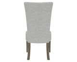 Canadel Upholstered Dining Chair 5013 in 7C Fabric and 08 Shadow, back view