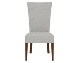 Canadel Upholstered Dining Chair 5013 in 7C Fabric and 19 Cognac Washed, front view