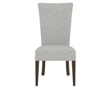 Canadel Upholstered Dining Chair 5013 in 7C Fabric and 29 Hazelnut Washed, front view