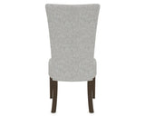 Canadel Upholstered Dining Chair 5013 in 7C Fabric and 29 Hazelnut Washed, back view