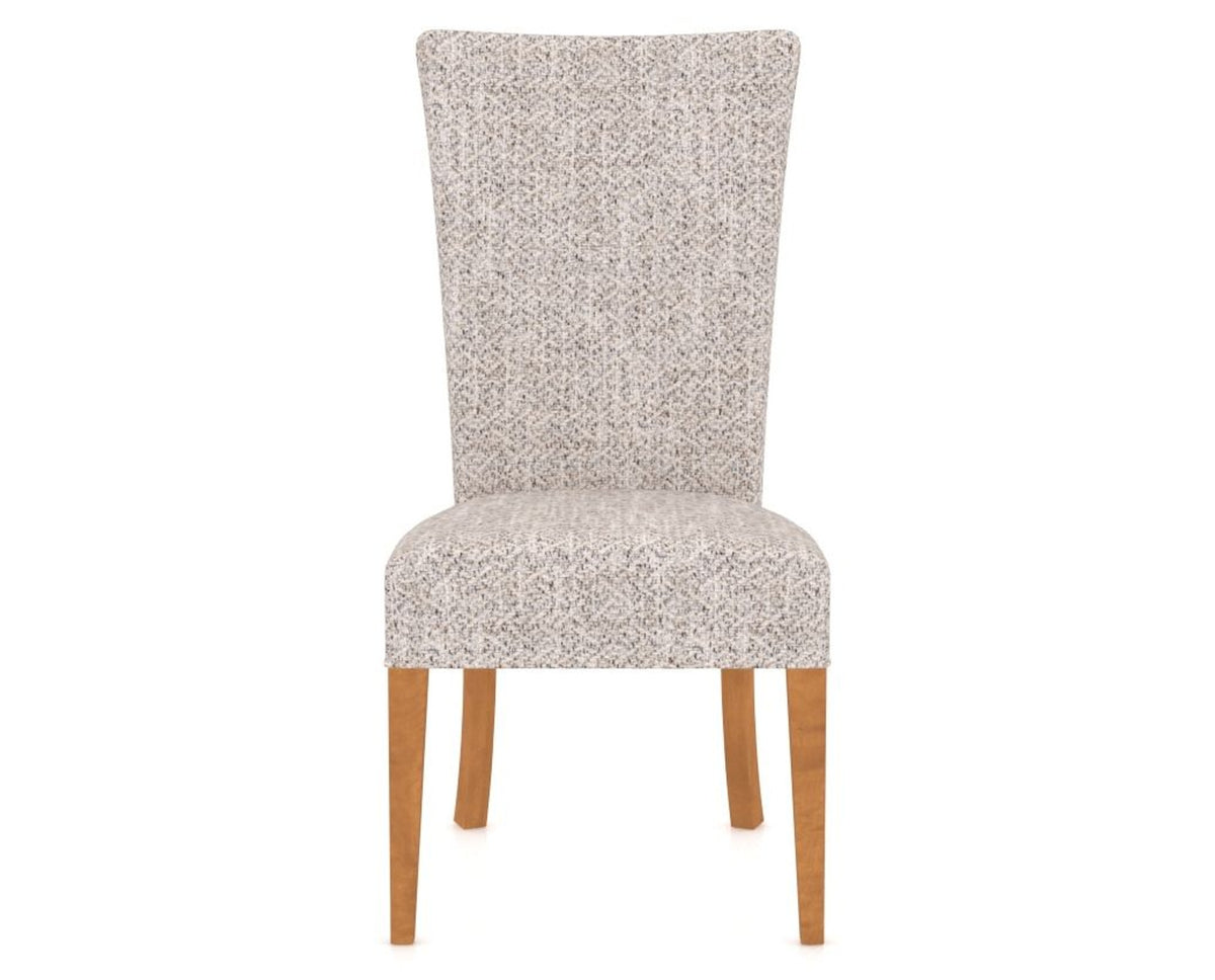 Canadel Upholstered Dining Chair 5013 in FP Crypton® and 01 Honey Washed, front view