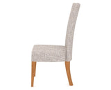 Canadel Upholstered Dining Chair 5013 in FP Crypton® and 01 Honey Washed, side view