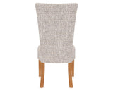 Canadel Upholstered Dining Chair 5013 in FP Crypton® and 01 Honey Washed, back view