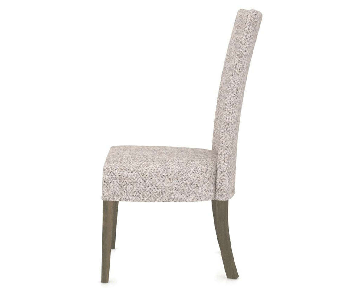 Canadel Upholstered Dining Chair 5013 in FP Crypton® and 08 Shadow, side view