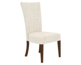 Canadel Upholstered Dining Chair 5013 in FT InsideOut® and 19 Cognac Washed, three-quarter view