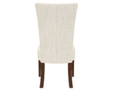 Canadel Upholstered Dining Chair 5013 in FT InsideOut® and 19 Cognac Washed, back view