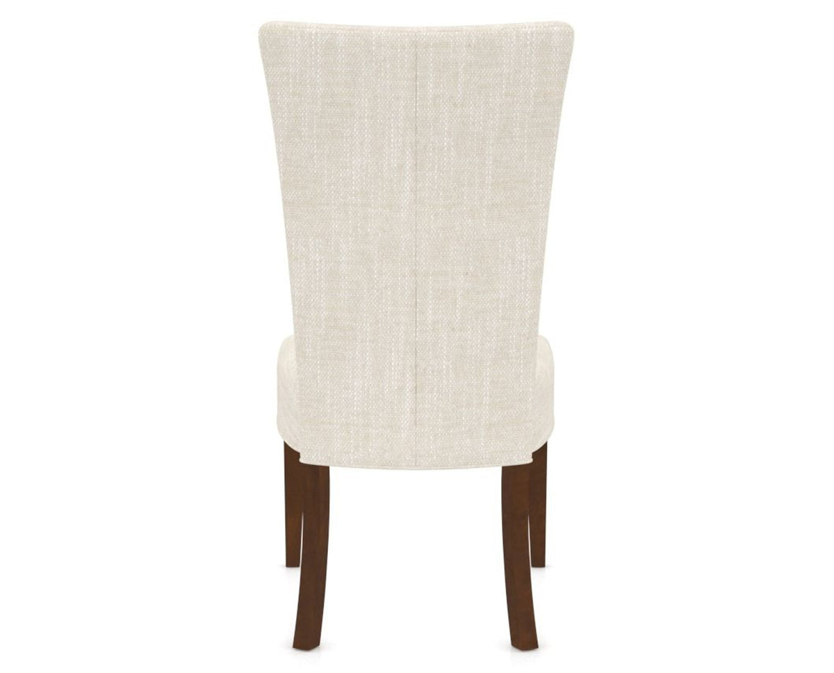 Canadel Upholstered Dining Chair 5013 in FT InsideOut® and 19 Cognac Washed, back view