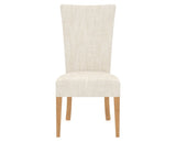 Canadel Upholstered Dining Chair 5013 in FT InsideOut® and 20 Caramel Washed, front view