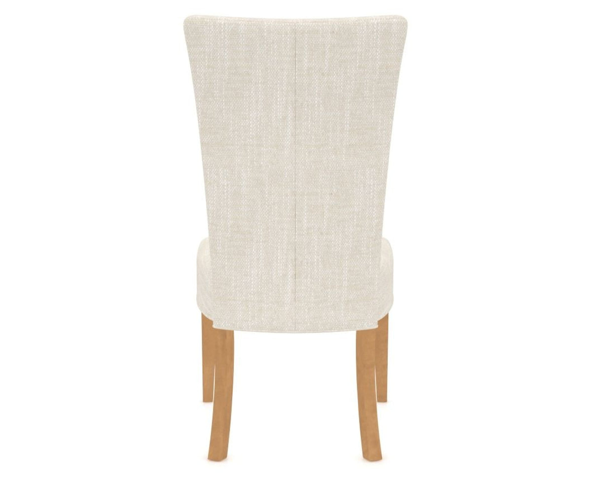 Canadel Upholstered Dining Chair 5013 in FT InsideOut® and 20 Caramel Washed, back view