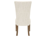 Canadel Upholstered Dining Chair 5013 in FT InsideOut® and 25 Pecan Washed, back view