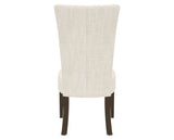 Canadel Upholstered Dining Chair 5013 in FT InsideOut® and 29 Hazelnut Washed, back view