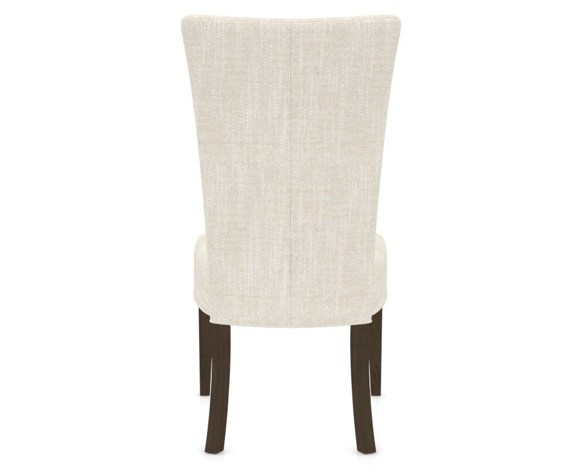 Canadel Upholstered Dining Chair 5013 in FT InsideOut® and 29 Hazelnut Washed, back view