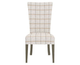 Canadel Upholstered Dining Chair 5013 in OZ Fabric and 08 Shadow, front view