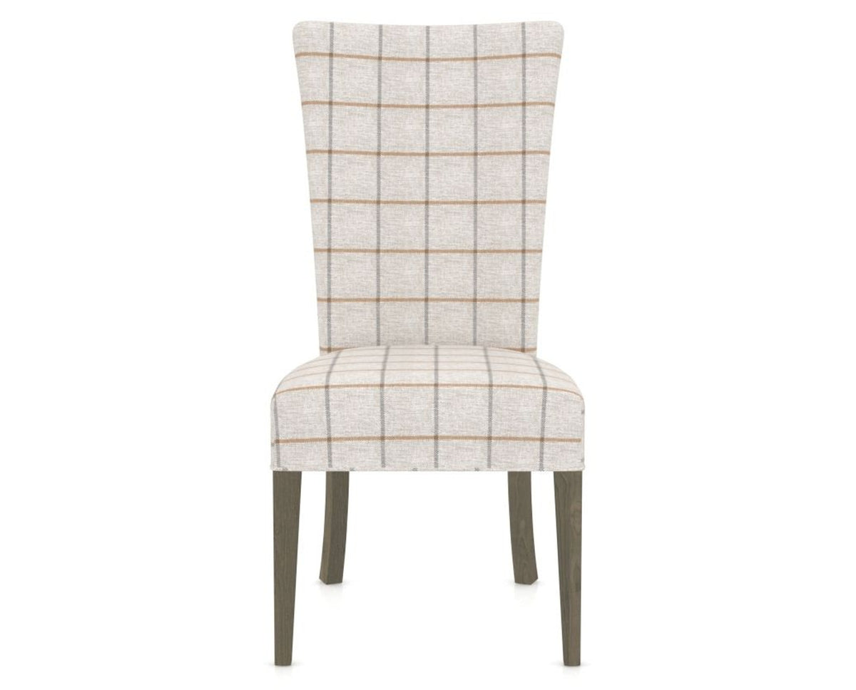 Canadel Upholstered Dining Chair 5013 in OZ Fabric and 08 Shadow, front view