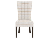 Canadel Upholstered Dining Chair 5013 in OZ Fabric and 59 Davy's Grey, front view