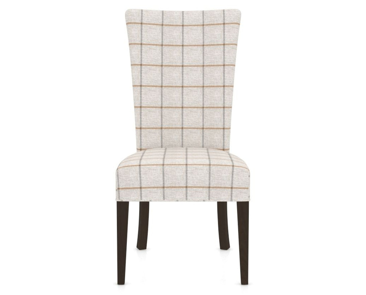Canadel Upholstered Dining Chair 5013 in OZ Fabric and 59 Davy's Grey, front view