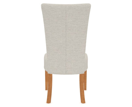 Canadel Upholstered Dining Chair 5013 in Honey Washed, back view