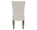 Canadel Upholstered Dining Chair 5013 in TB Fabric and 08 Shadow, back view