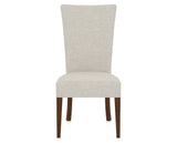 Canadel Upholstered Dining Chair 5013 in TB Fabric and 19 Cognac Washed, front view