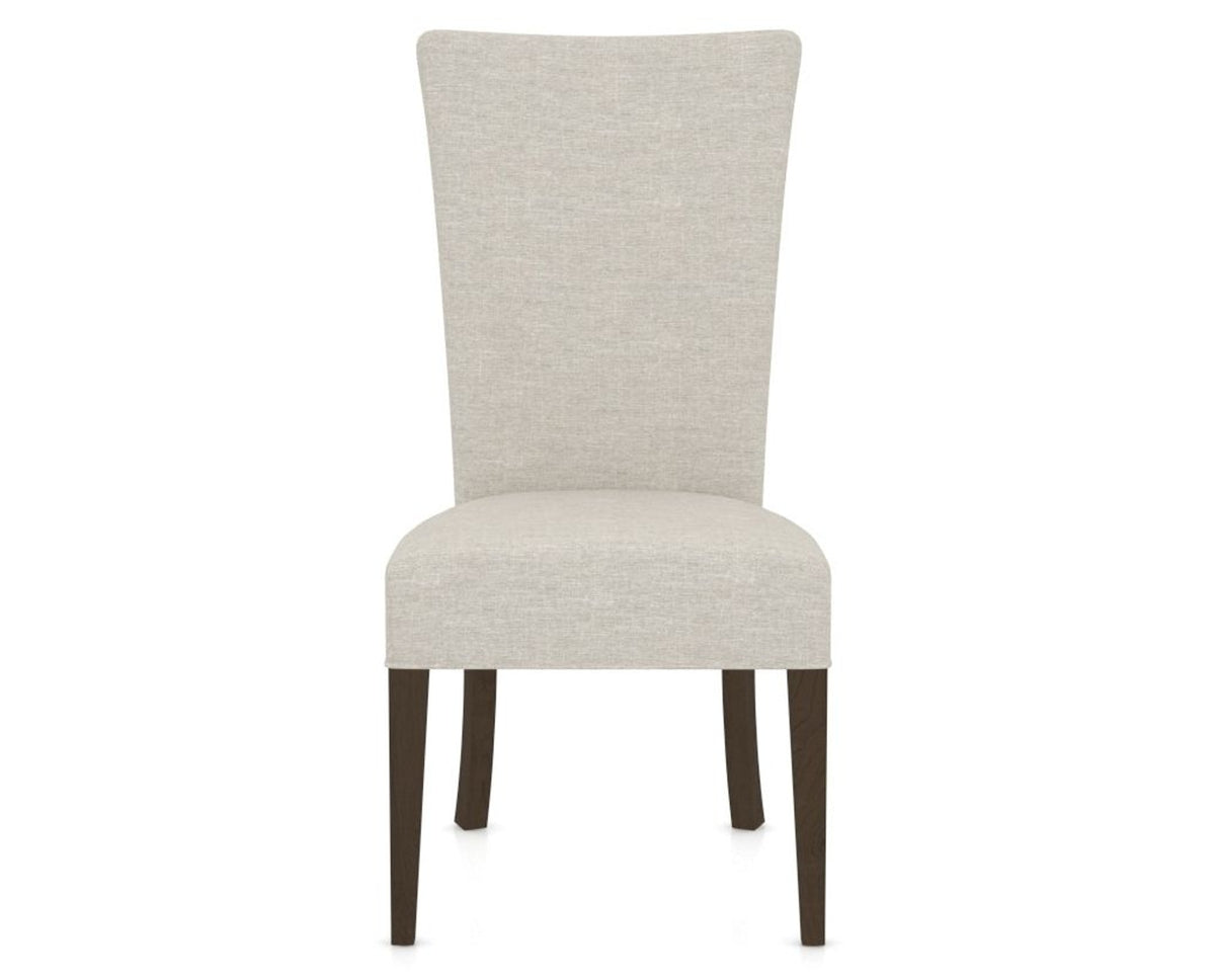 Canadel Upholstered Dining Chair 5013 in TB Fabric and 29 Hazelnut Washed, front view