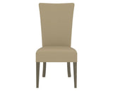 Canadel Upholstered Dining Chair 5013 in XY Faux Leather and 08 Shadow, front view