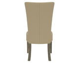 Canadel Upholstered Dining Chair 5013 in XY Faux Leather and 08 Shadow, back view