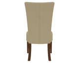 Canadel Upholstered Dining Chair 5013 in XY Faux Leather and 19 Cognac Washed, back view
