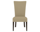 Canadel Upholstered Dining Chair 5013 in XY Faux Leather and 59 Davy's Grey, front view