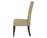 Canadel Upholstered Dining Chair 5013 in XY Faux Leather and 59 Davy's Grey, side view