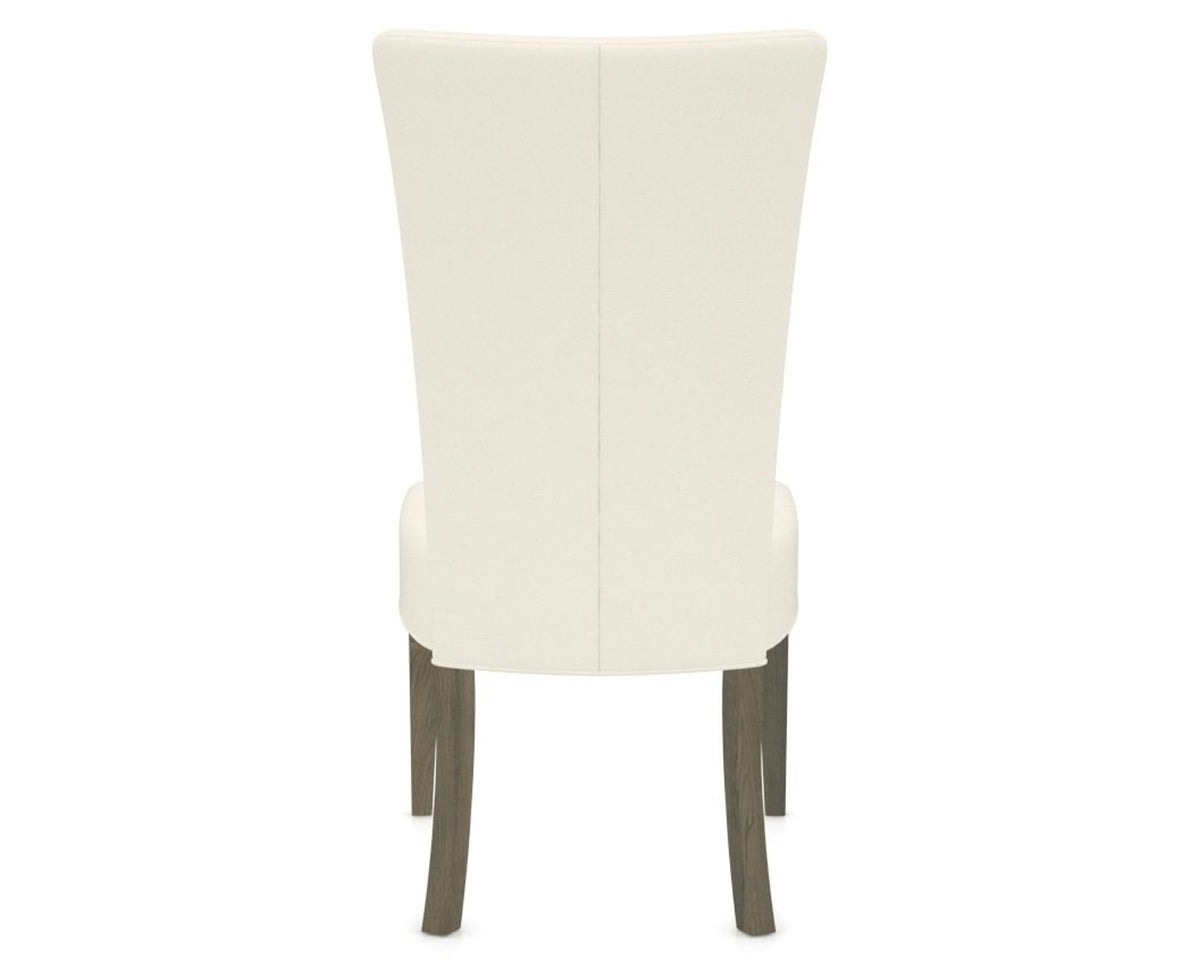 Canadel Upholstered Dining Chair 5013 in YJ Faux Leather and 08 Shadow, back view