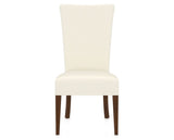 Canadel Upholstered Dining Chair 5013 in YJ Faux Leather and 19 Cognac Washed, front view