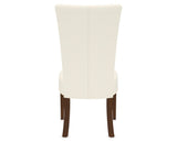 Canadel Upholstered Dining Chair 5013 in YJ Faux Leather and 19 Cognac Washed, back view