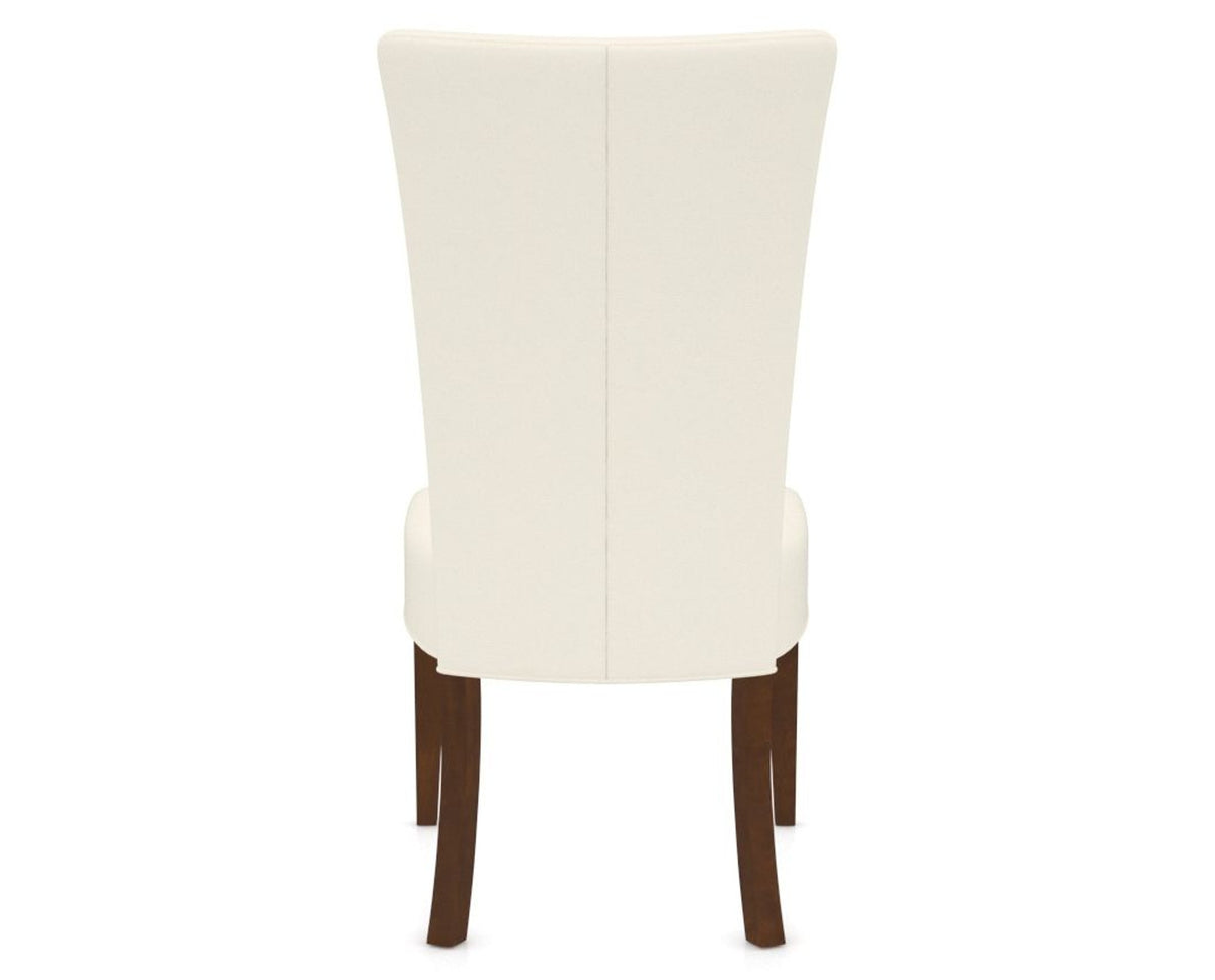 Canadel Upholstered Dining Chair 5013 in YJ Faux Leather and 19 Cognac Washed, back view