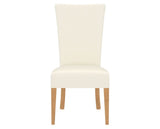 Canadel Upholstered Dining Chair 5013 in YJ Faux Leather and 20 Caramel Washed, front view