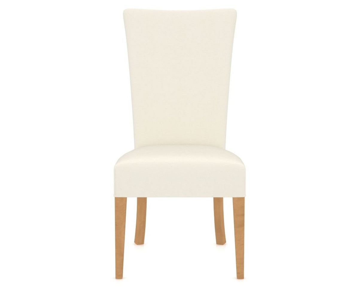 Canadel Upholstered Dining Chair 5013 in YJ Faux Leather and 20 Caramel Washed, front view