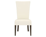 Canadel Upholstered Dining Chair 5013 in YJ Faux Leather and 29 Hazelnut Washed, front view