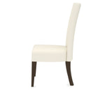 Canadel Upholstered Dining Chair 5013 in YJ Faux Leather and 29 Hazelnut Washed, side view