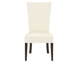 Canadel Upholstered Dining Chair 5013 in YJ Faux Leather and 59 Davy's Grey, front view