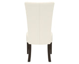 Canadel Upholstered Dining Chair 5013 in YJ Faux Leather and 59 Davy's Grey, back view