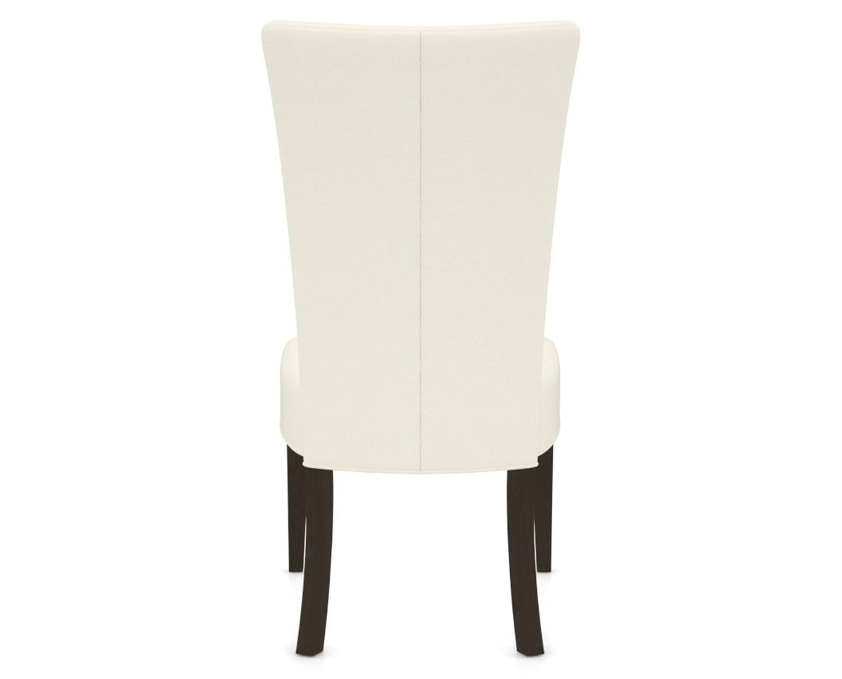 Canadel Upholstered Dining Chair 5013 in YJ Faux Leather and 59 Davy's Grey, back view