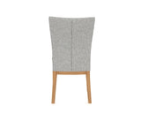 Canadel Frank Dining Chair in Caramel Washed, 7C Fabric, back view