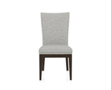 Canadel Frank Dining Chair in Davy's Grey, 7C Fabric, front view