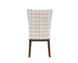 Canadel Frank Dining Chair in Cognac Washed, OZ Fabric, back view