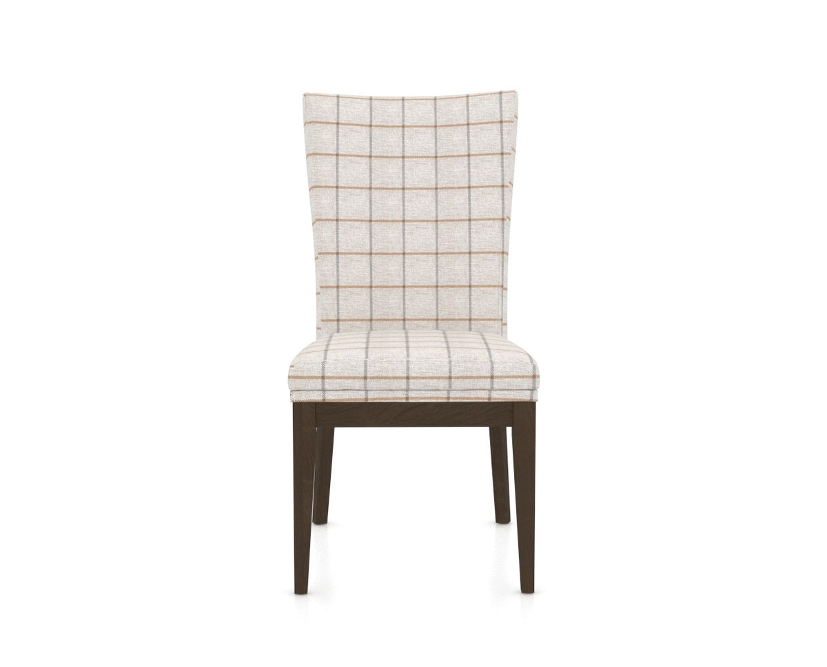 Canadel Frank Dining Chair in Hazelnut Washed, OZ Fabric, front view
