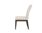 Canadel Frank Dining Chair in Hazelnut Washed, OZ Fabric, side view