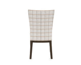 Canadel Frank Dining Chair in Hazelnut Washed, OZ Fabric, back view