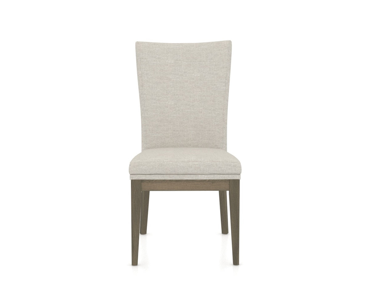 Canadel Frank Dining Chair in Shadow, TB Fabric, front view